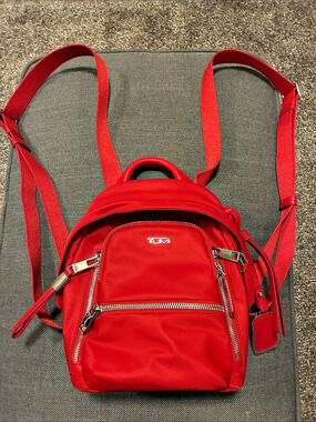 TUMI Voyageur Celina Mini Backpack Red
